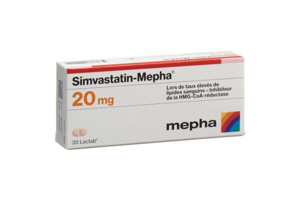 Simvastatin-Mepha Lactab 20 mg 30 pce