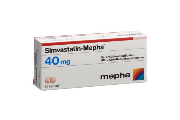 Simvastatin-Mepha Lactab 40 mg 30 Stk