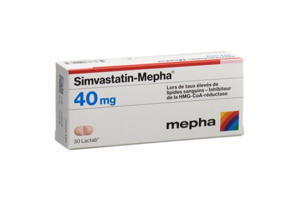 Simvastatin-Mepha Lactab 40 mg 30 pce