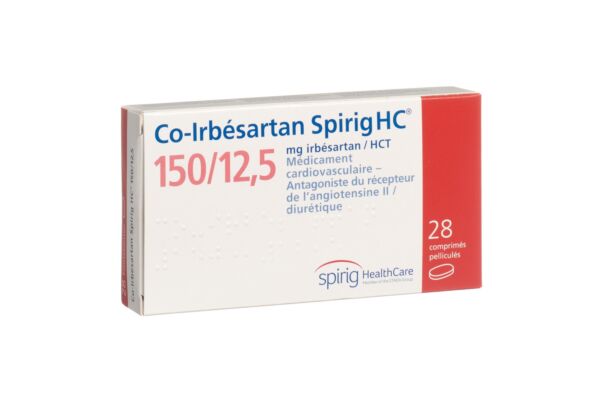 Co-Irbésartan Spirig HC cpr pell 150/12.5mg 28 pce
