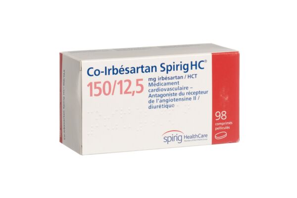 Co-Irbesartan Spirig HC Filmtabl 150/12.5mg 98 Stk