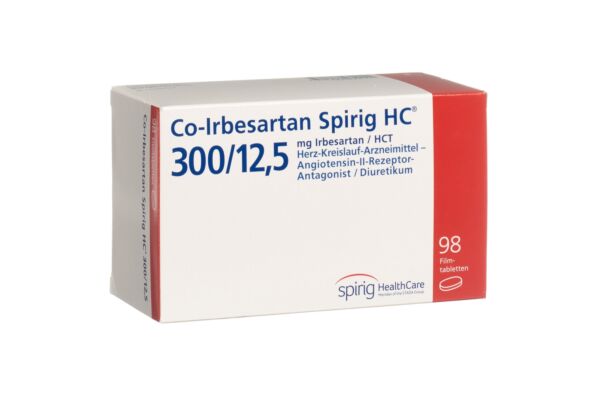 Co-Irbésartan Spirig HC cpr pell 300/12.5mg 98 pce