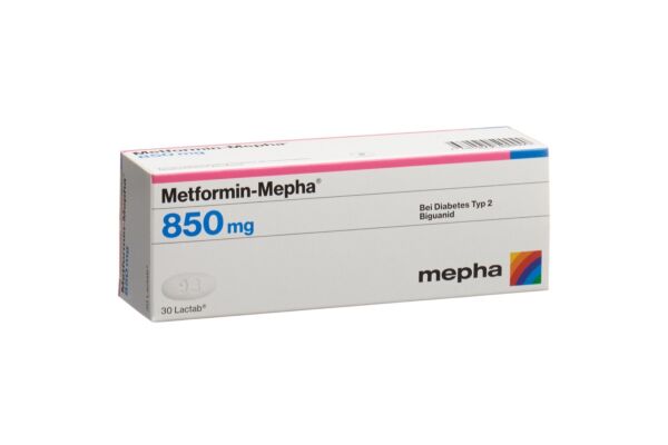Metformin-Mepha cpr pell 850 mg 30 pce