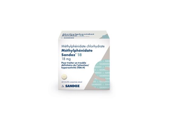 Methylphenidat Sandoz Ret Tabl 18 mg Ds 60 Stk