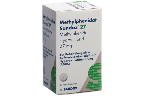 Methylphenidat Sandoz Ret Tabl 27 mg Ds 30 Stk