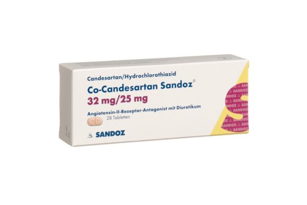 Co-Candesartan Sandoz Tabl 32/25 mg 28 Stk