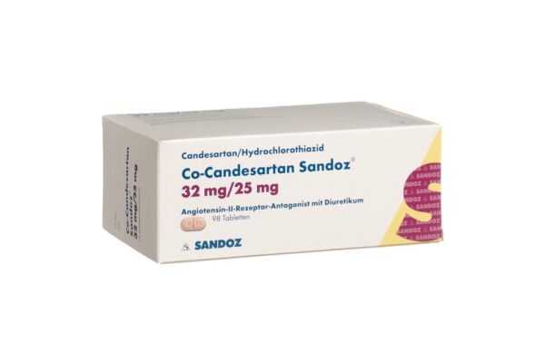 Co-Candesartan Sandoz Tabl 32/25 mg 98 Stk