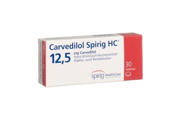 Carvédilol Spirig HC cpr 12.5 mg 30 pce