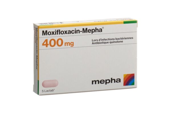 Moxifloxacin-Mepha cpr pell 400 mg 5 pce