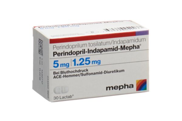 Perindopril-Indapamid-Mepha cpr pell 5/1.25 mg bte 30 pce