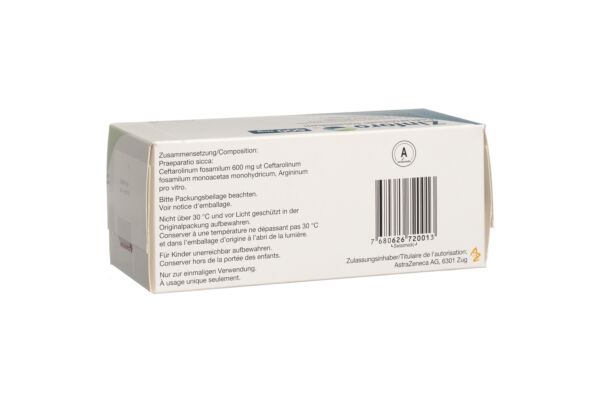 Zinforo subst sèche 600 mg i.v. flac 10 pce