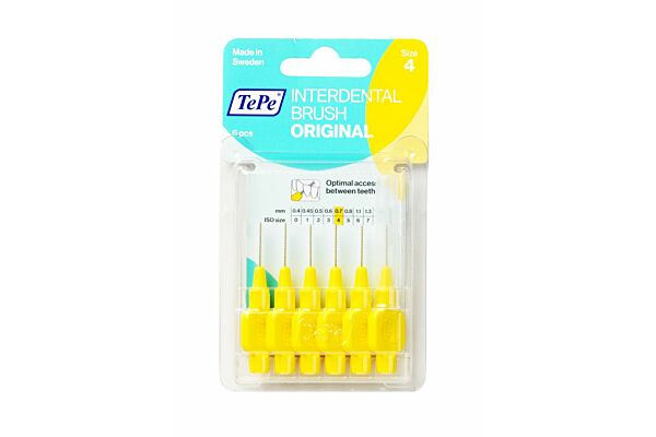 TePe Interdental Brush 0.7mm jaune blist 6 pce