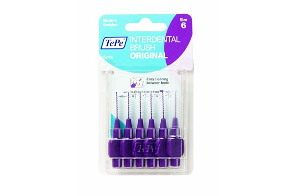 TePe Interdental Brush 1.1mm violett Blist 6 Stk