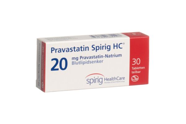 Pravastatin Spirig HC Tabl 20 mg 30 Stk