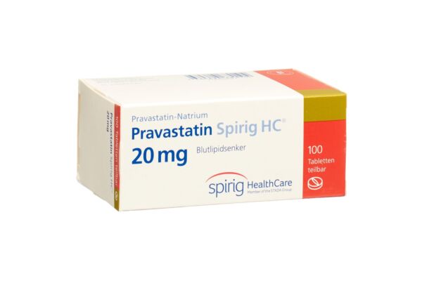 Pravastatine Spirig HC cpr 20 mg 100 pce