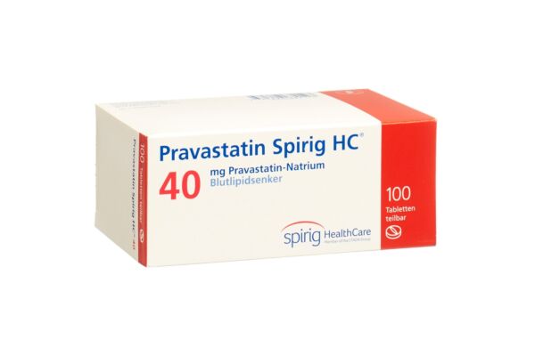 Pravastatin Spirig HC Tabl 40 mg 100 Stk