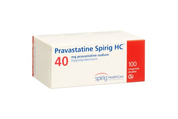 Pravastatine Spirig HC cpr 40 mg 100 pce