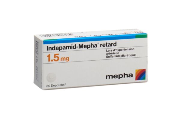 Indapamid-Mepha retard depotabs 1.5 mg 30 pce