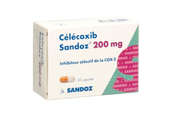 Célécoxib Sandoz caps 200 mg 30 pce