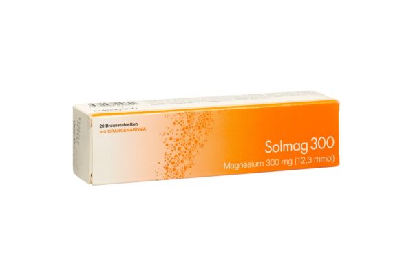 Solmag 300 cpr eff arôme orange bte 20 pce