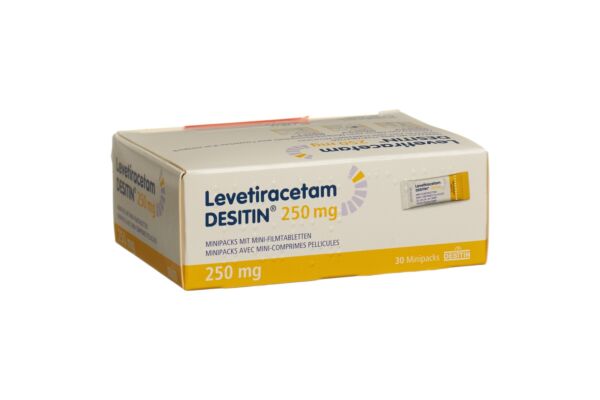 Levetiracetam DESITIN Minipacks avec mini-comprimés pelliculés 250 mg sach 30 pce
