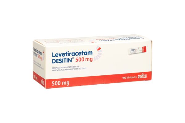 Levetiracetam DESITIN Minipacks avec mini-comprimés pelliculés 500 mg sach 100 pce