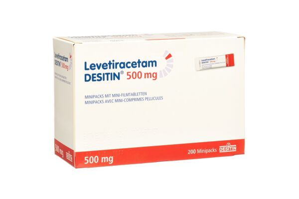 Levetiracetam DESITIN Minipacks mit Mini-Filmtabletten 500 mg Btl 200 Stk