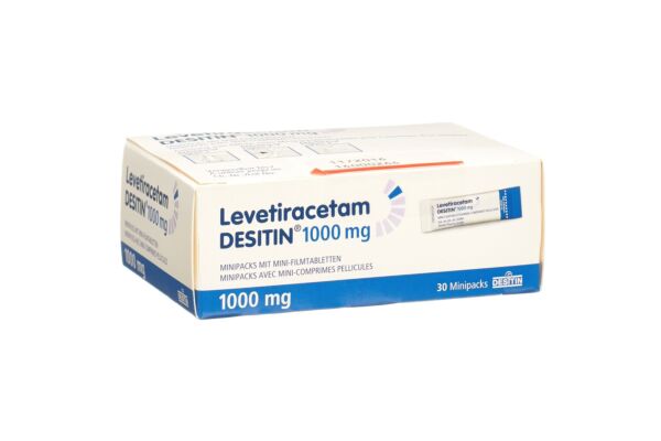 Levetiracetam DESITIN Minipacks avec mini-comprimés pelliculés 1000 mg sach 30 pce