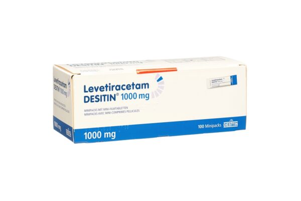 Levetiracetam DESITIN Minipacks avec mini-comprimés pelliculés 1000 mg sach 100 pce