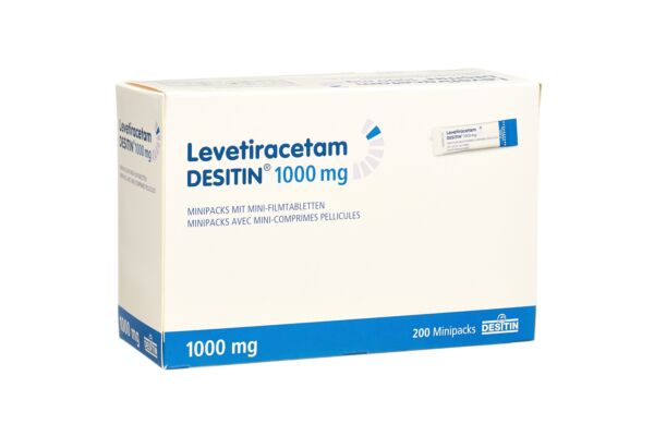 Levetiracetam DESITIN Minipacks mit Mini-Filmtabletten 1000 mg Btl 200 Stk