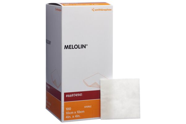 Melolin compresse absorbante 10x10cm stérile 100 sach