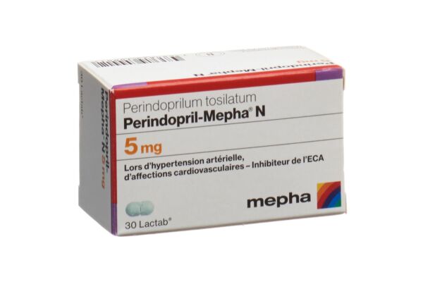 Périndopril-Mepha N Lactab 5 mg bte 30 pce
