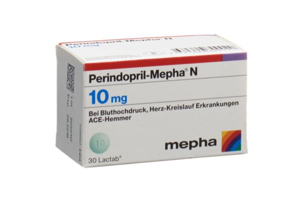 Périndopril-Mepha N Lactab 10 mg bte 30 pce