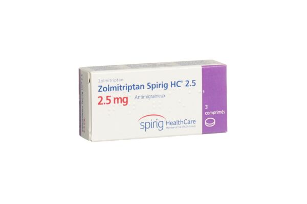 Zolmitriptan Spirig HC cpr 2.5 mg 3 pce