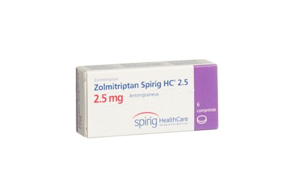 Zolmitriptan Spirig HC Tabl 2.5 mg 6 Stk