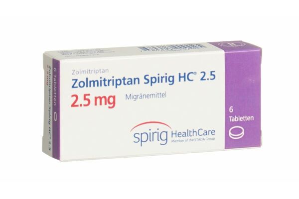 Zolmitriptan Spirig HC cpr 2.5 mg 6 pce