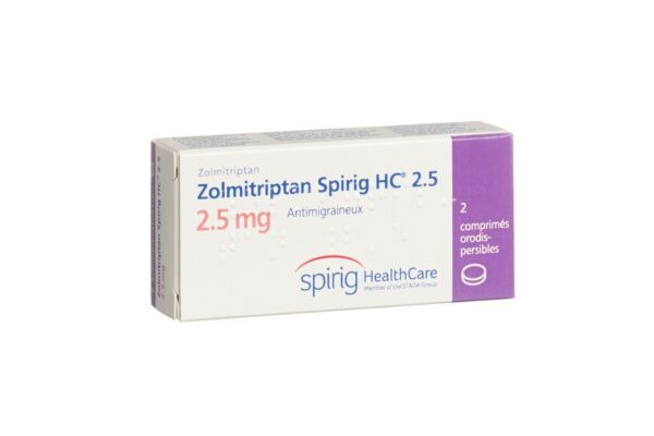 Zolmitriptan Spirig HC Schmelztabl 2.5 mg 2 Stk