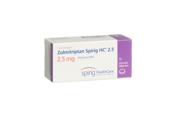 Zolmitriptan Spirig HC Schmelztabl 2.5 mg 12 Stk