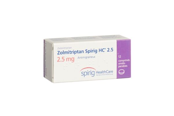 Zolmitriptan Spirig HC cpr orodisp 2.5 mg 12 pce