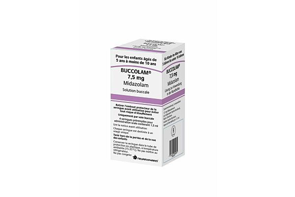 Buccolam Lös 7.5 mg/1.5ml Fertspr 4 Stk