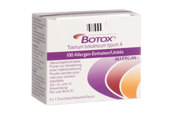 Botox subst sèche 100 U 2 amp