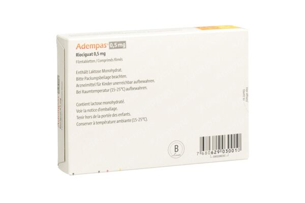 Adempas cpr pell 0.5 mg 42 pce
