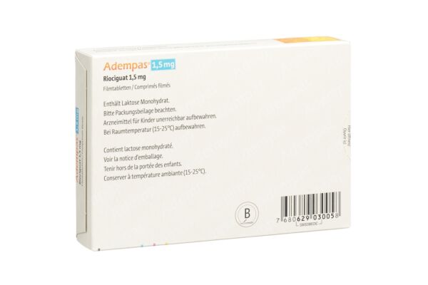 Adempas cpr pell 1.5 mg 42 pce
