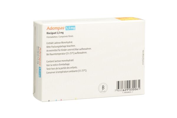 Adempas Filmtabl 1.5 mg 84 Stk