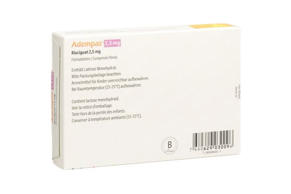 Adempas cpr pell 2.5 mg 42 pce