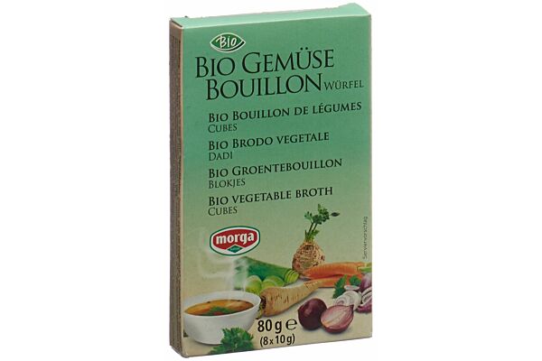 Morga Gemüse Bouillon Würfel Bio 8 Stk