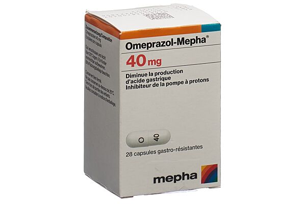 Omeprazol-Mepha Kaps 40 mg Ds 28 Stk