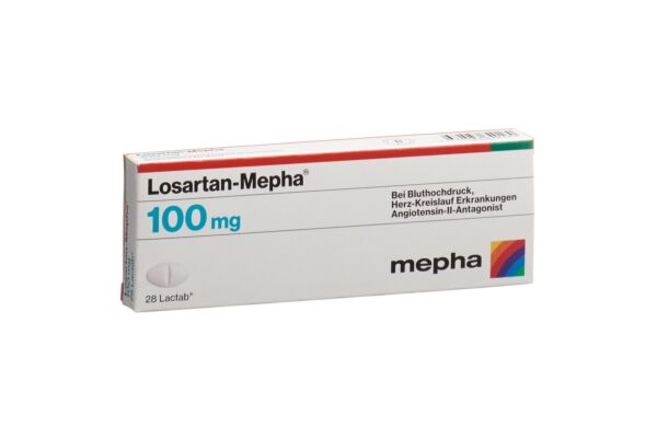 Losartan-Mepha Lactab 100 mg 28 Stk
