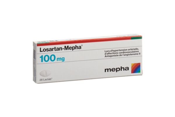 Losartan-Mepha Lactab 100 mg 28 pce