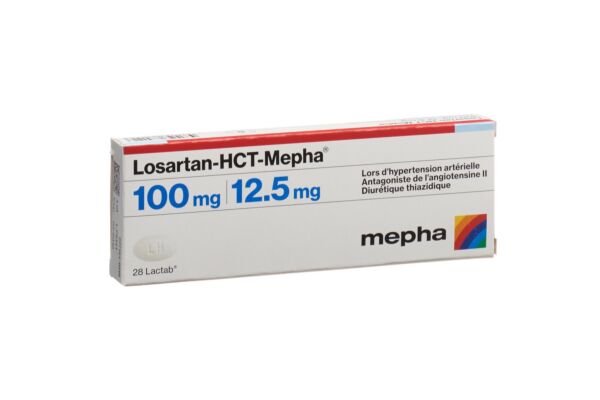 Losartan-HCT-Mepha Lactab 100/12.5mg 28 pce